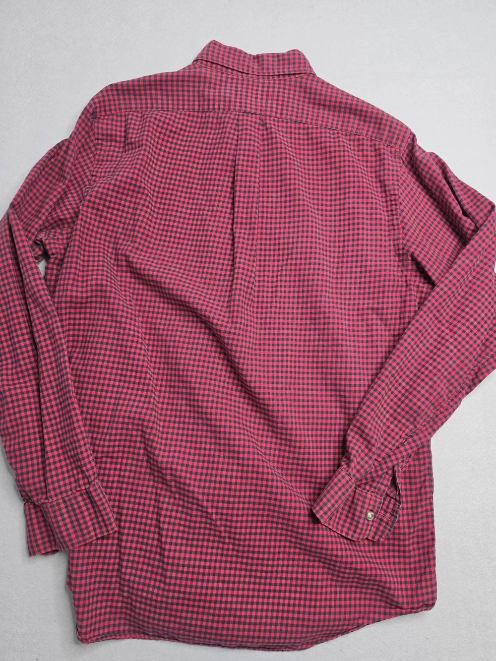 2- Polo Ralph Lauren Classic Fit Gingham Stretch Poplin‎ Long Sleeve Shirt Large
